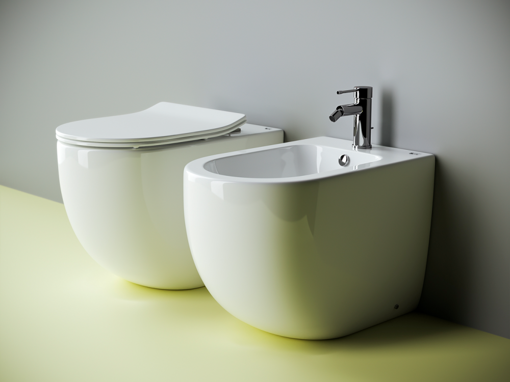 Напольный приставной унитаз Метрополь (Metropol) Безободковый (Rimless) — фото 11